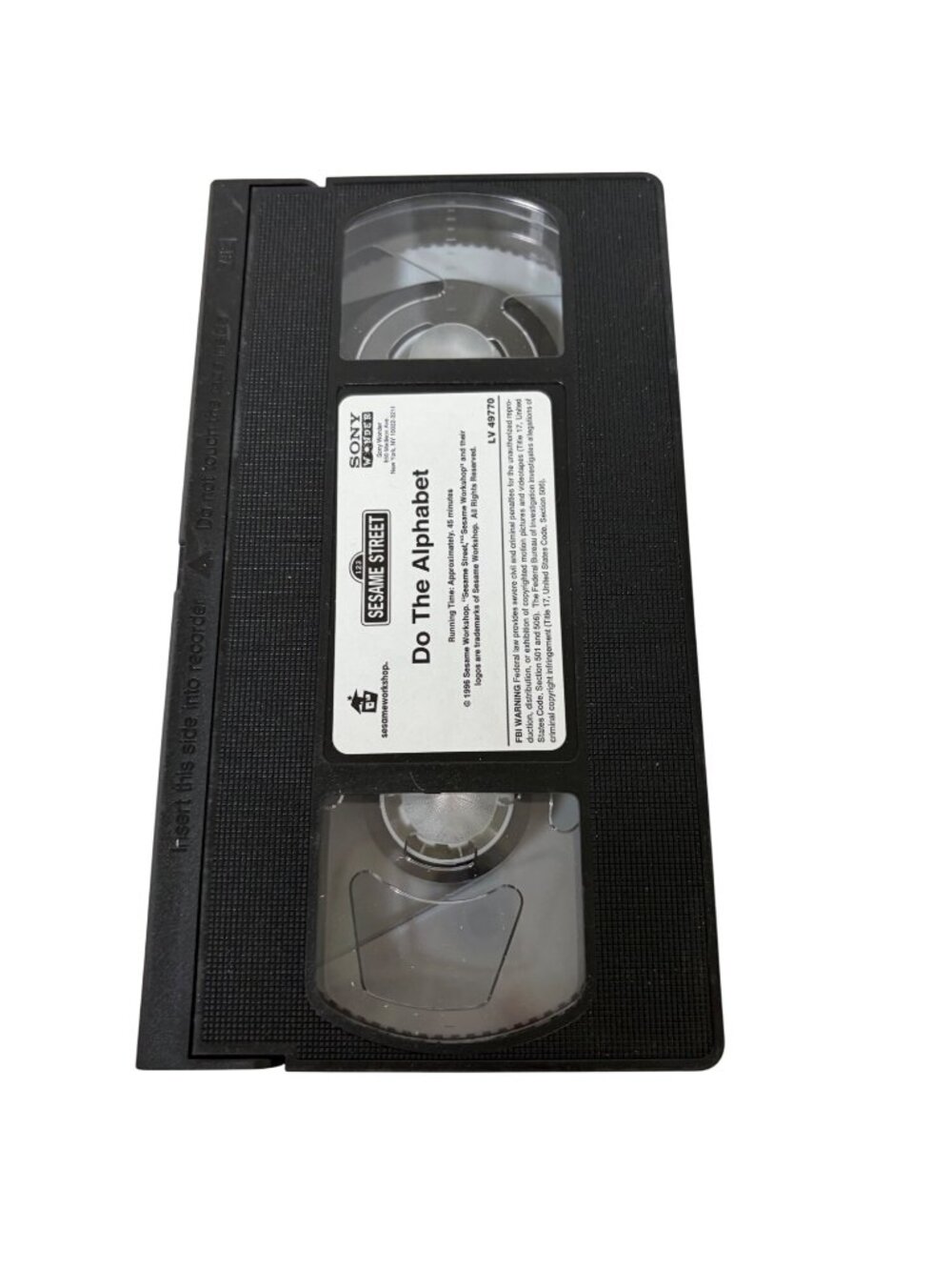 Sesame Street VHS Do The Alphabet 1996 Vintage Tape